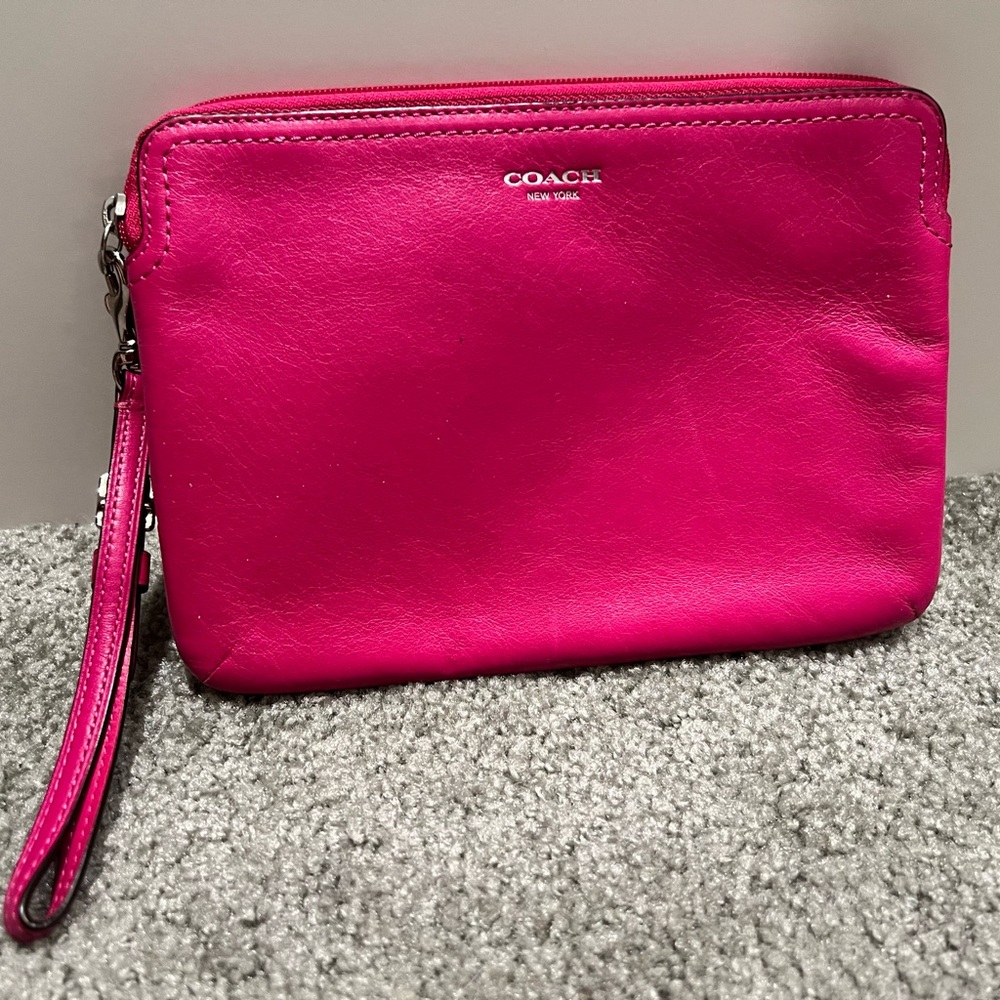 Coach mini iPad pouch